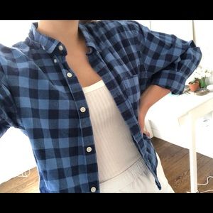 Cropped button down